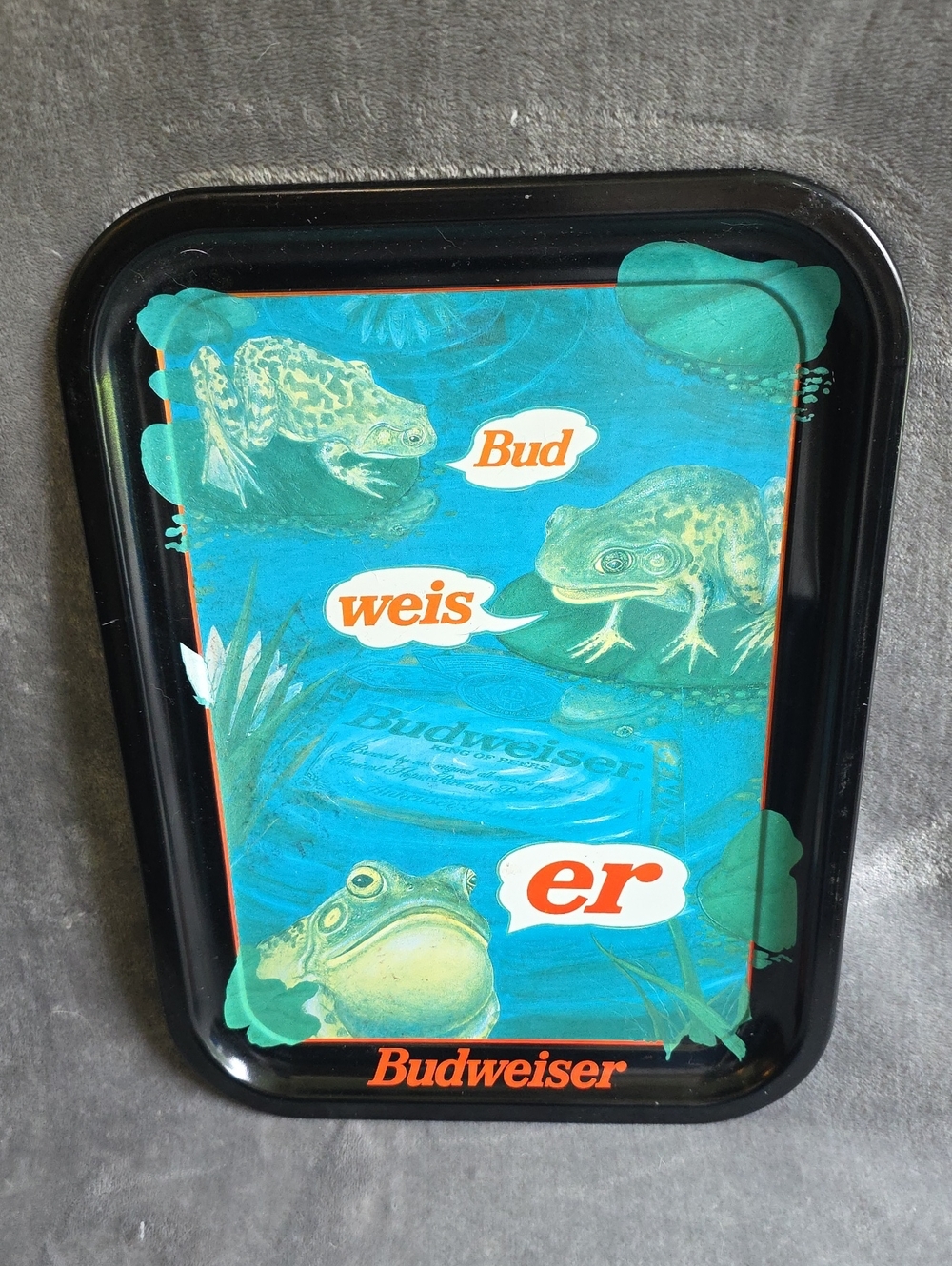 Budweiser Frog Tray.